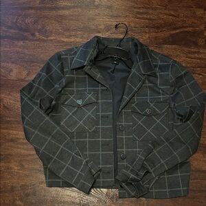 Women’s Gray Checkered blazer